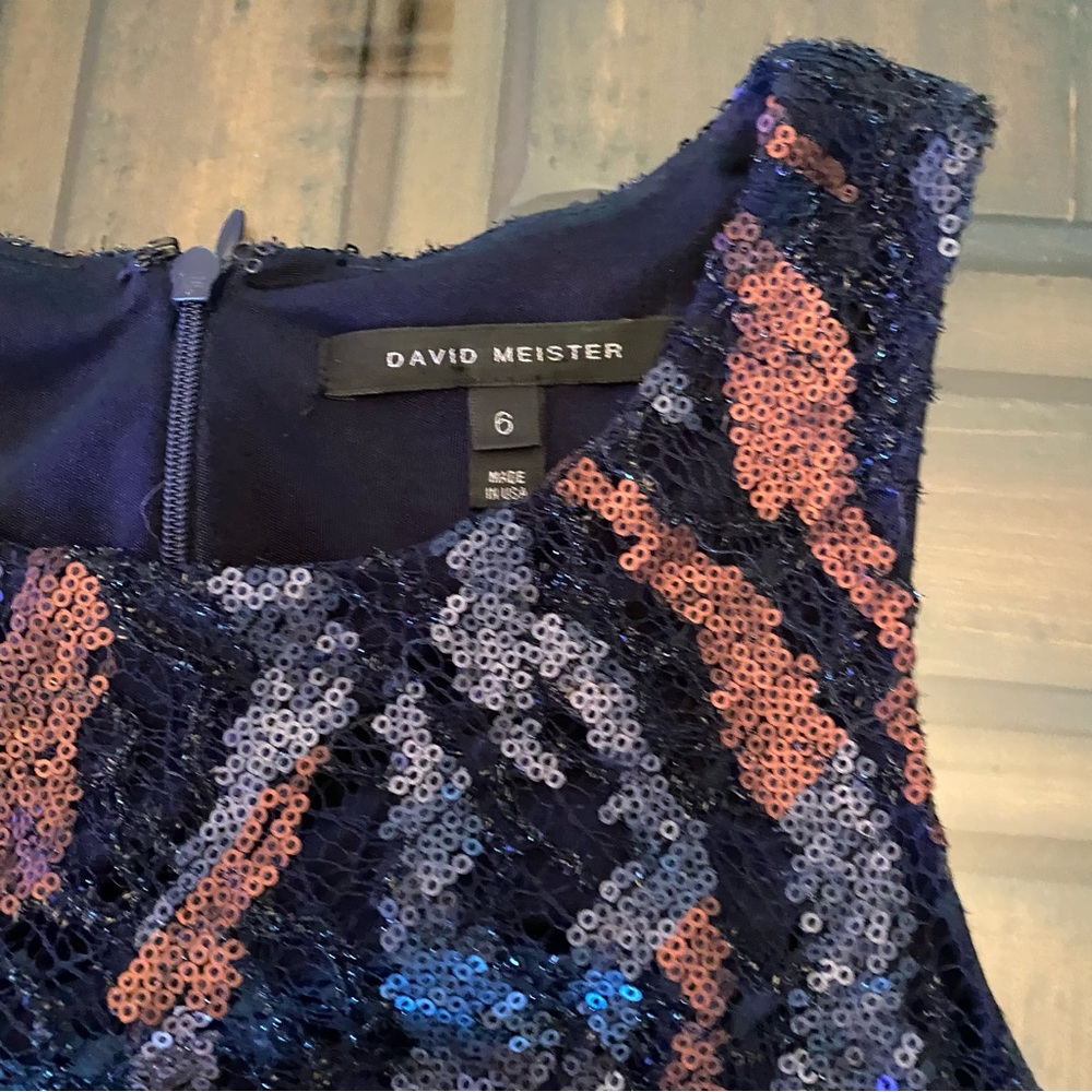David Meister Black and Brown Sequined Dress - Picture 16 of 16